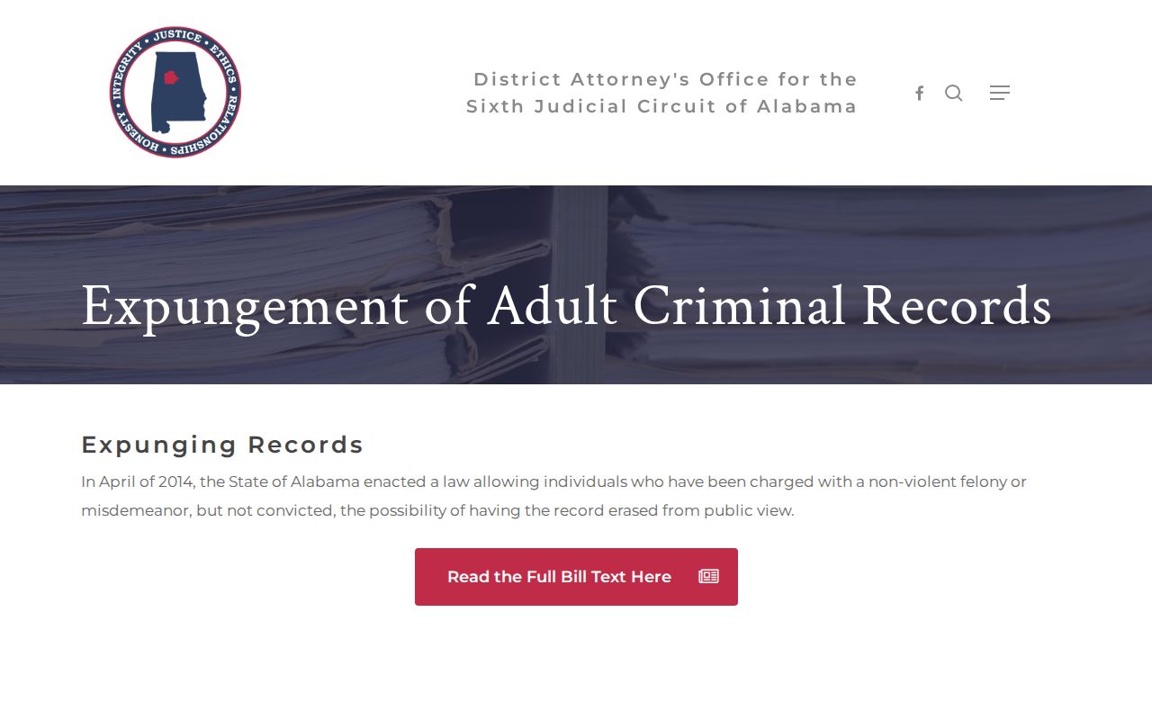 Tuscaloosa County released inmate mugshot expungement record source